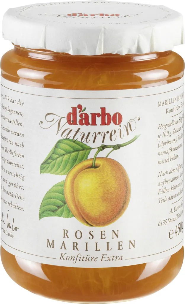 Darbo Rosenmarille Aprikosen Konfitüre Extra Fruchtaufstrich 450g