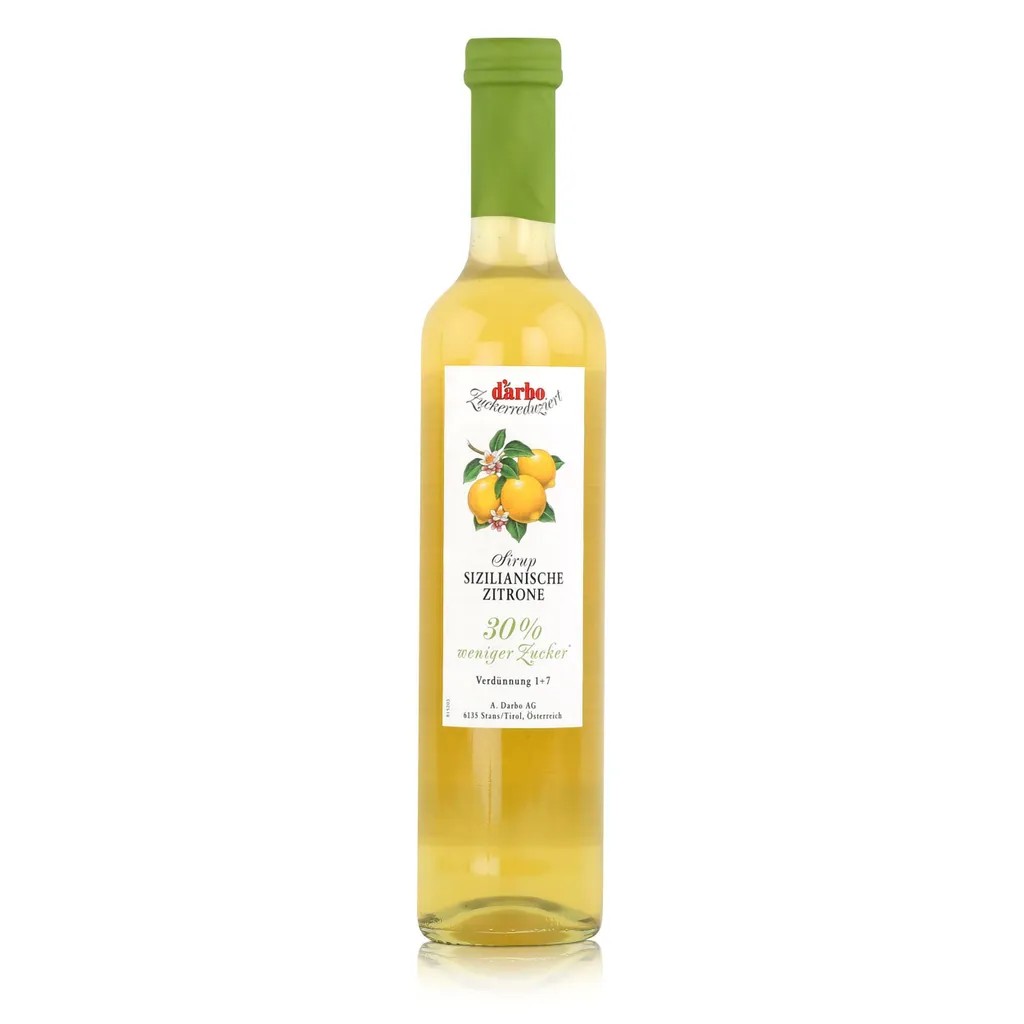Darbo Sizilianische Zitrone Sirup 30% weniger Zucker 500ml (1er Pack)