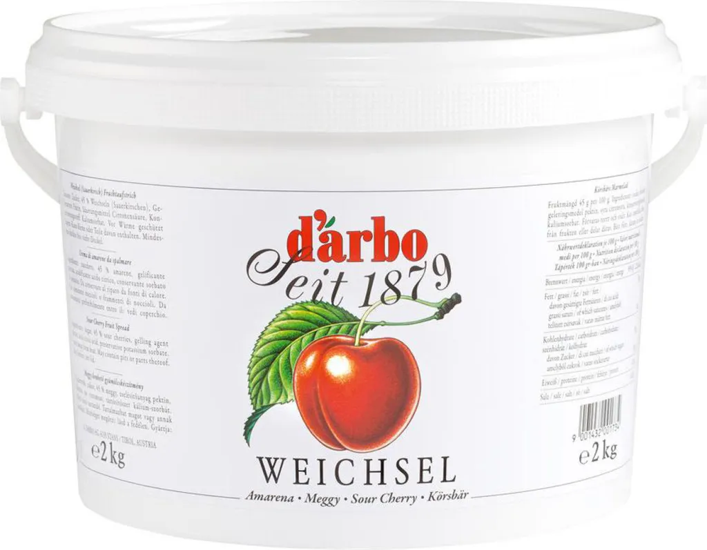 Darbo Weichsel Fruchtaufstrich mit natürlichem Fruchtaroma 2000g