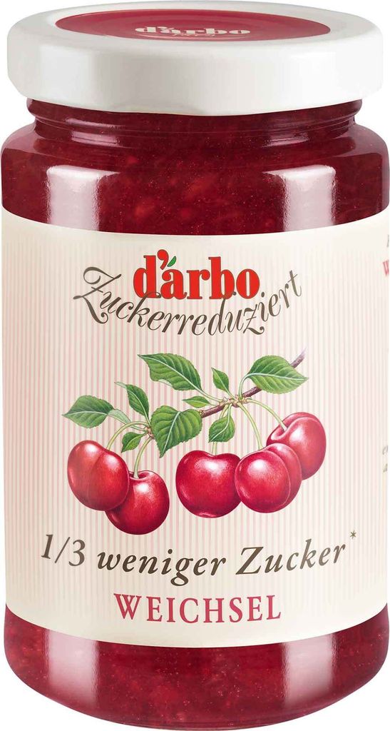 Darbo Weichsel Fruchtaufstrich zuckerreduziert 250g