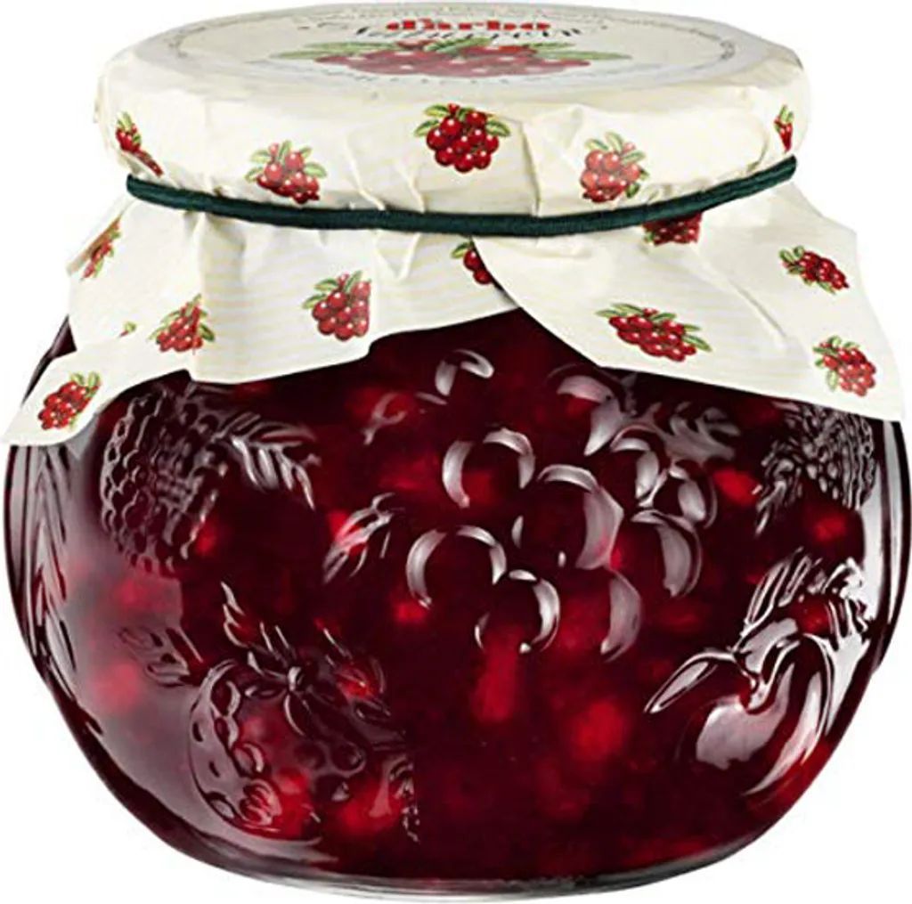 Darbo Wild Cranberry Compote, Naturally Tart, Decorative Jar, 600g