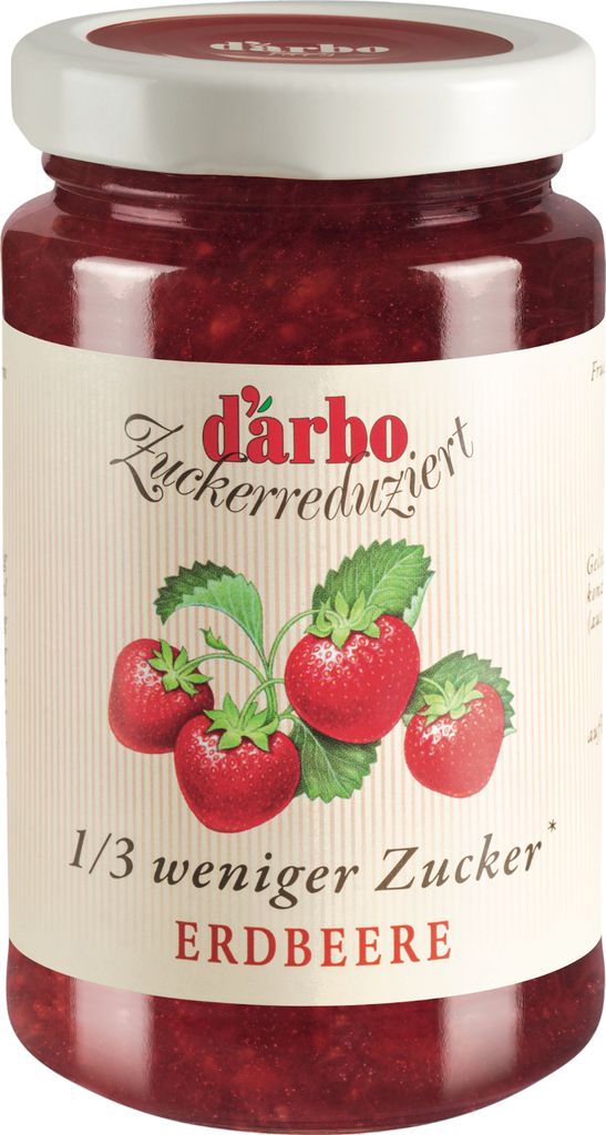 Darbo Zuckerreduziert Fruchtaufstrich Erdbeere 250g