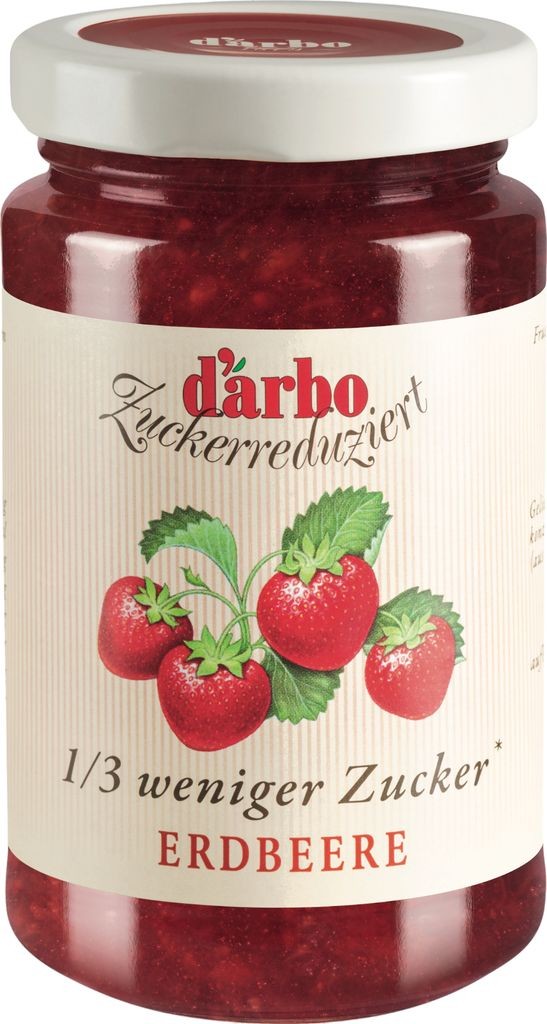 Darbo Zuckerreduziert Fruchtaufstrich Erdbeere 250g
