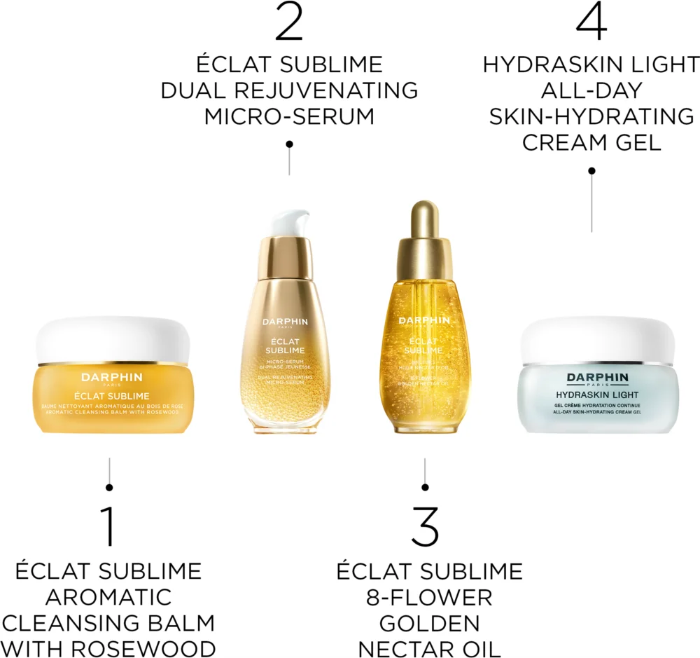 Darphin Éclat Sublime 8-Flower Golden Nectar Oil essential oil made from eight flowers with 24 carat gold