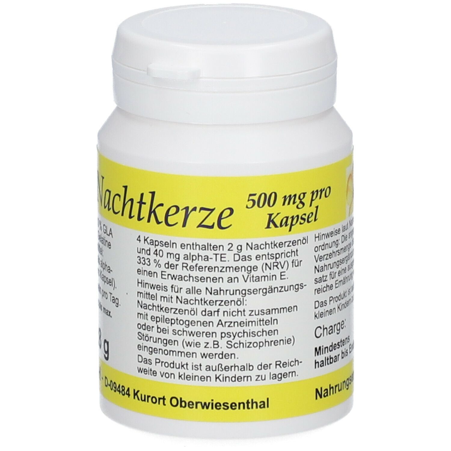 Evening primrose oil 500 mg