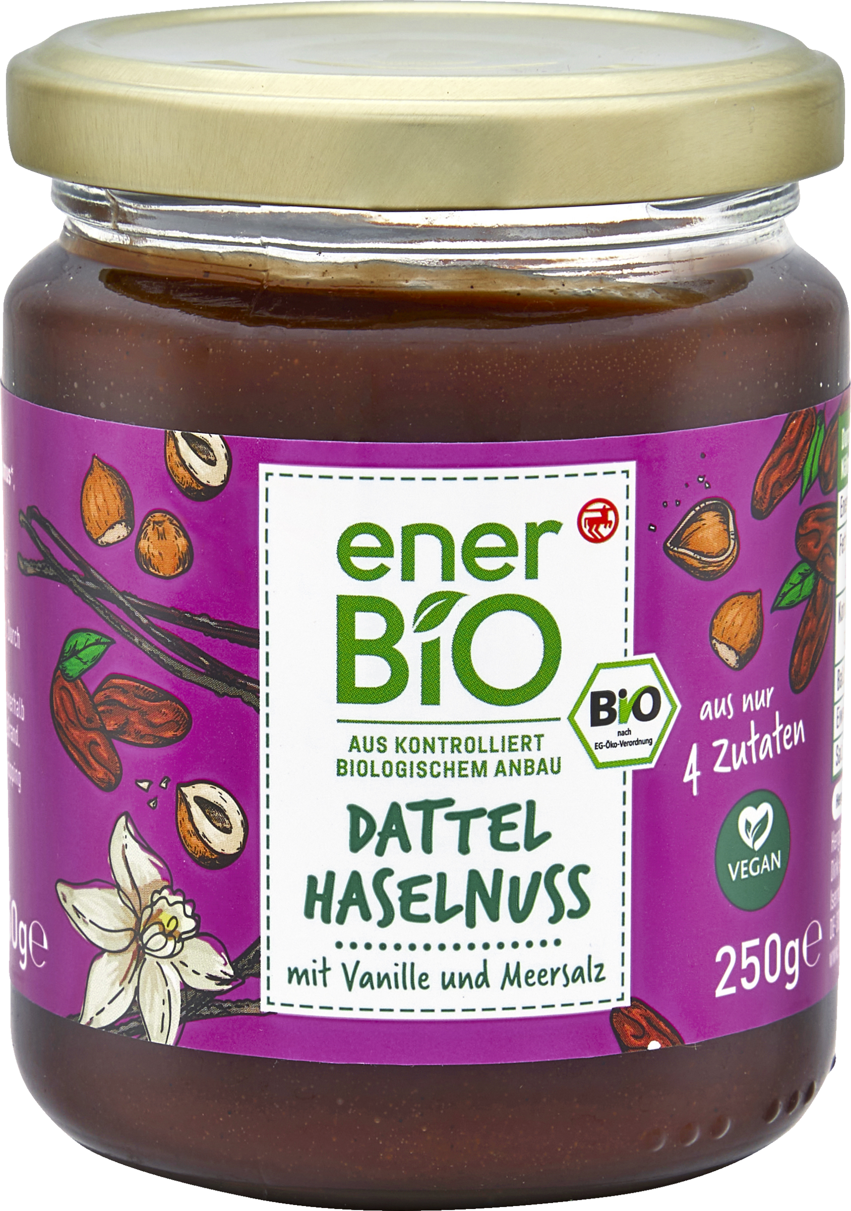enerBiO Date hazelnut cream