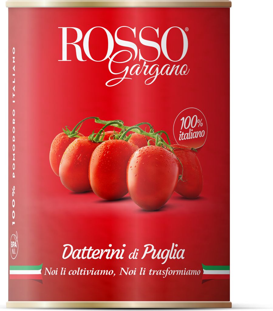 Datterini Pelati di Puglia Date Tomatoes 400g - Rosso Gargano