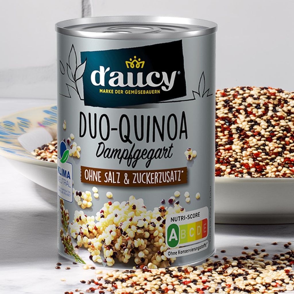 daucy Duo Quinoa, 110g can – Salt & sugar free, no preservatives