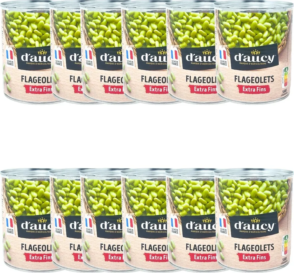 daucy Flageolets Green Bean Kernels Extra Fine – 12 x 400g can, tender and versatile