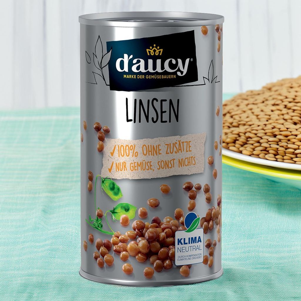 daucy Lentils – 285g Can, No Salt & Sugar, No Preservatives