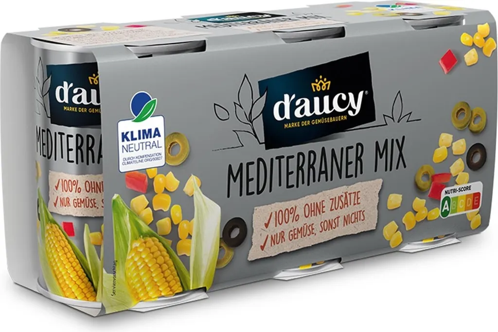 daucy Mediterranean Mix - 100% without added salt and sugar, climate neutral, 3 x 110 gr.