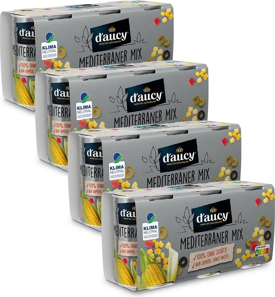 DAucy Mediterranean Mix: No salt, added sugar & preservatives, 12 x 110g