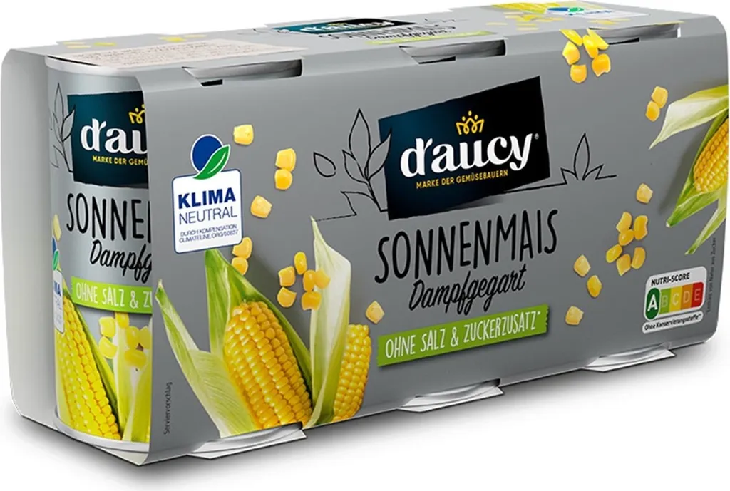 daucy Sonnenmais 3x110g: Natural freshness without added salt or sugar