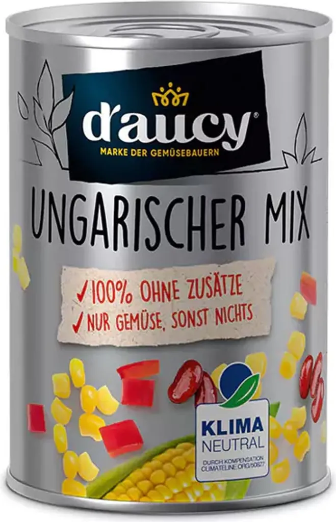 daucy Hungarian Mix - 100% without added salt and sugar, climate neutral, 285 gram can