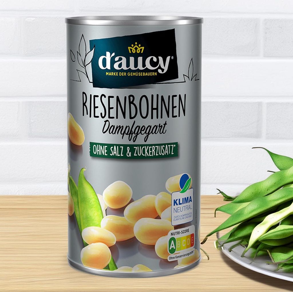 daucy White Giant Beans 285g – Natural Variety, No Added Salt & Sugar