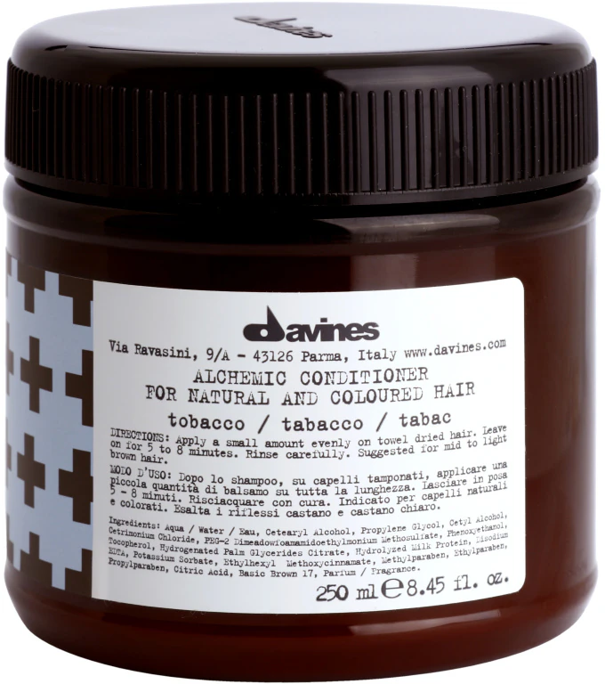 Davines Alchemic Conditioner Tobacco moisturizing conditioner for a more luminous hair color