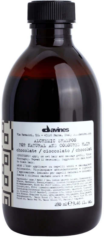 Davines Alchemic Shampoo Chocolate Shampoo for a brighter hair color