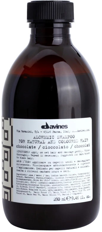 Davines Alchemic Shampoo Chocolate Shampoo for a brighter hair color