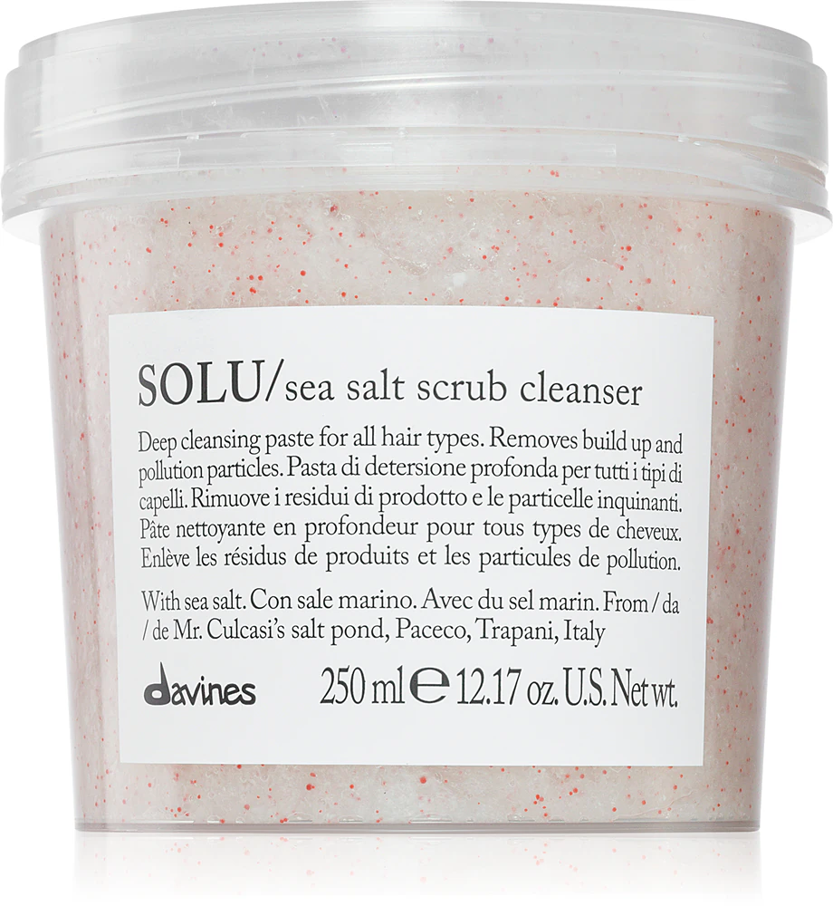 Davines Essential Haircare SOLU Sea Salt Scrub Cleanser Cleansing peeling for all hair types