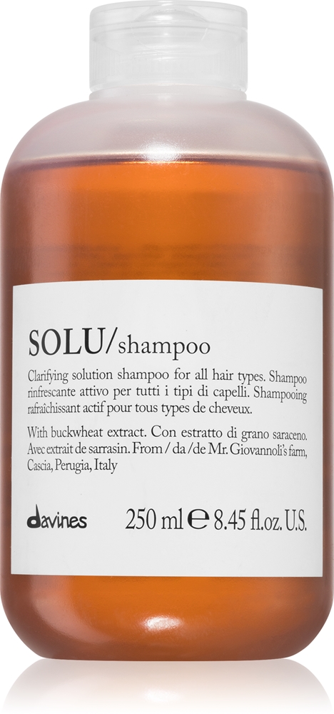Davines Essential Haircare SOLU Shampoo deep cleansing shampoo with a refreshing effect