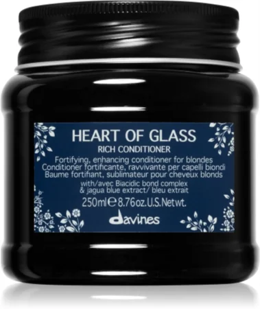 Davines Heart of Glass Rich Conditioner strengthening conditioner for blonde hair