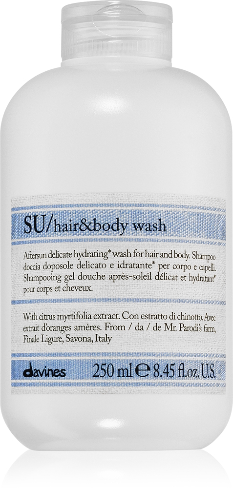 Davines SU Hair&Body Wash Shower Gel & Shampoo 2 in 1