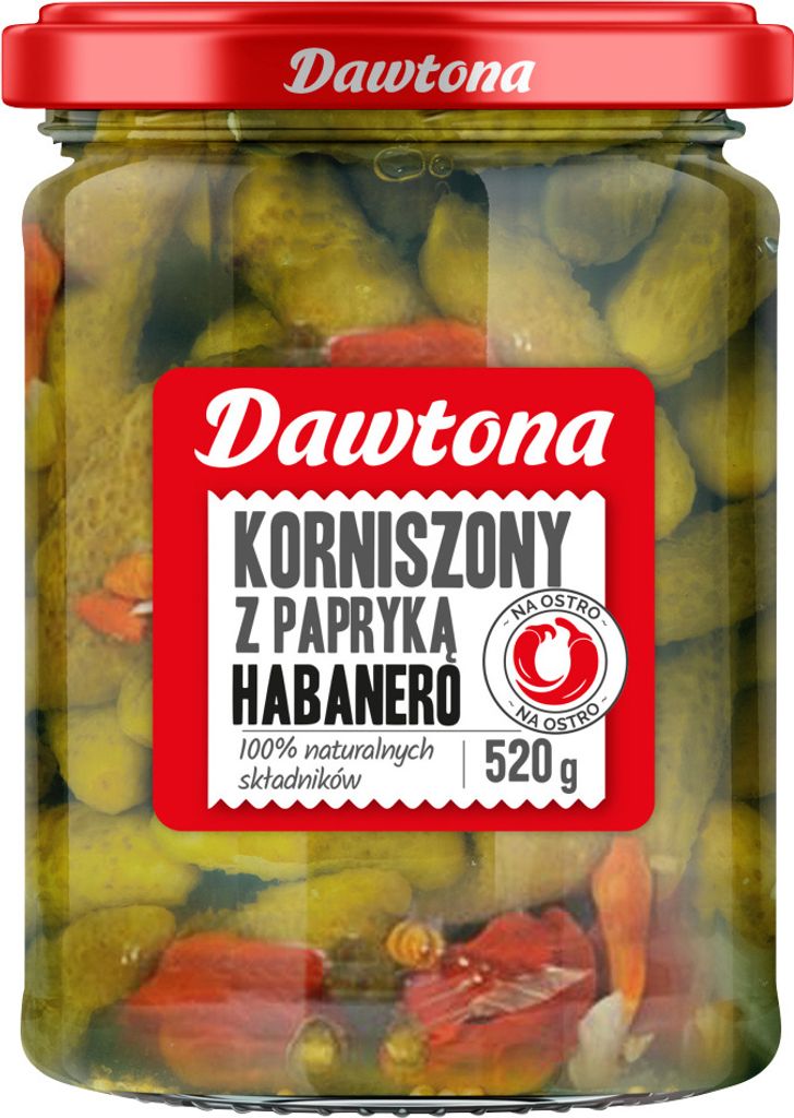 Dawtona cucumbers with habanero peppers 520 g