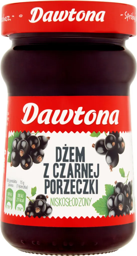 Dawtona Schwarze Johannisbeer-Konfitüre zuckerarm 280 G