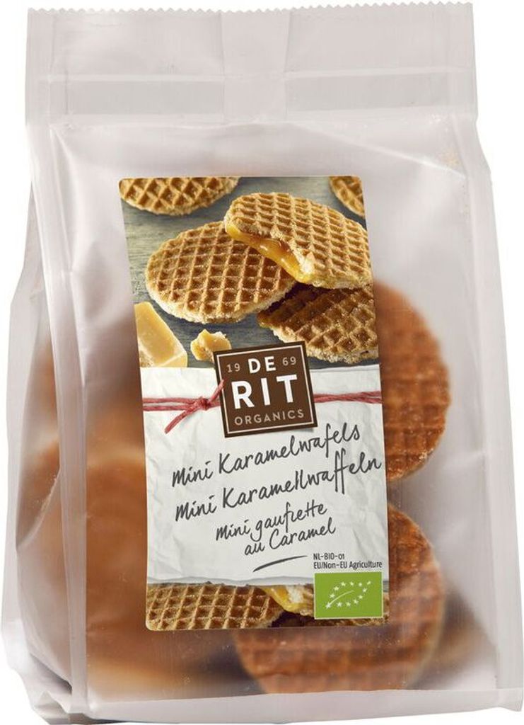 de Rit Mini caramel waffles -- 150g x 12 - pack of 12 PU