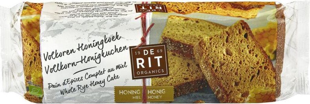 de Rit whole grain honey cake -- 300g x 8 - pack of 8 PU