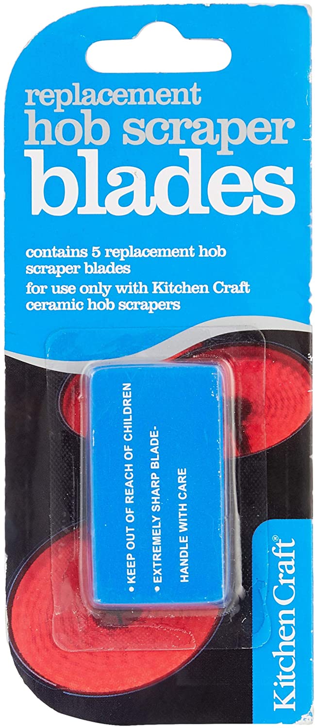 Kitchen Craft 5 x Stainless Steel Replacement Blades for Cleaning Scraper