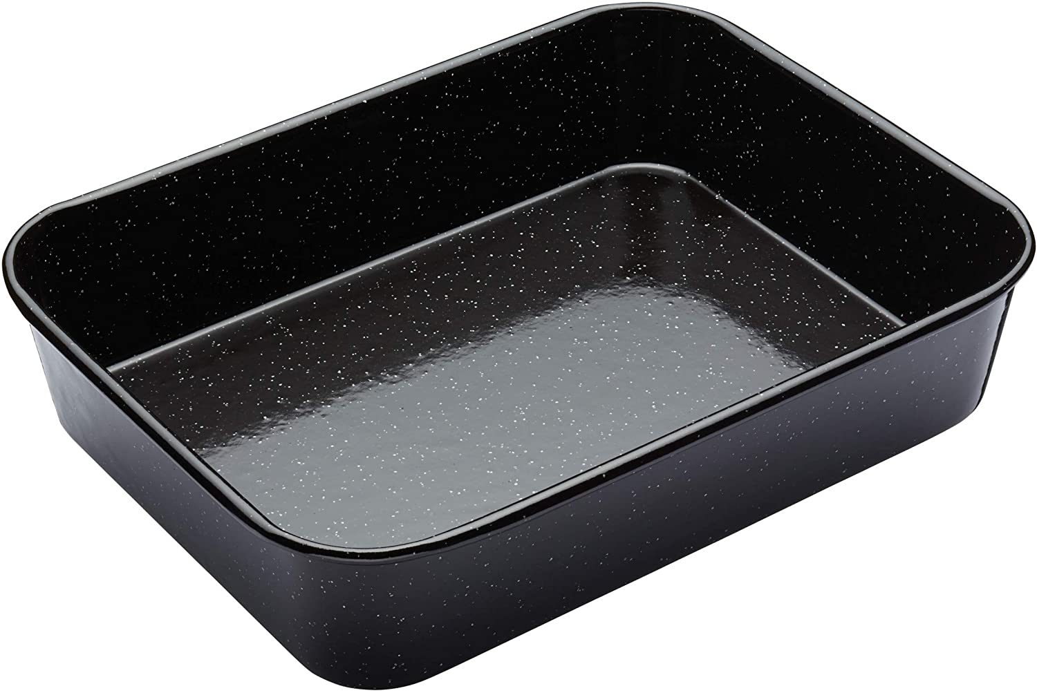 KitchenCraft masterclass Professional Enamel Enamel Roasting Pan, Black, 0 cm