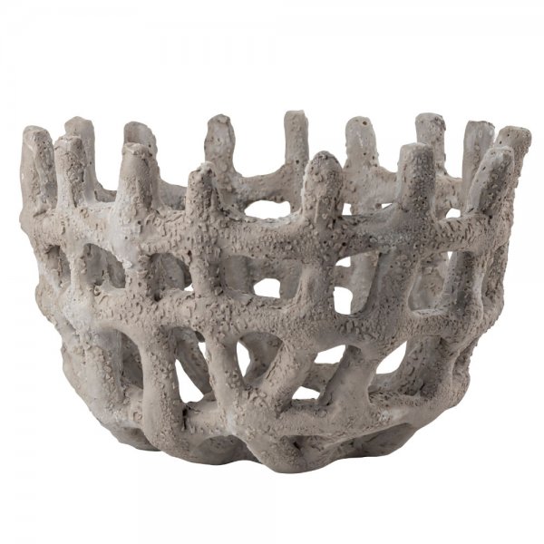Decorative bowl Art Piece Braided Sand by Mette Ditmer