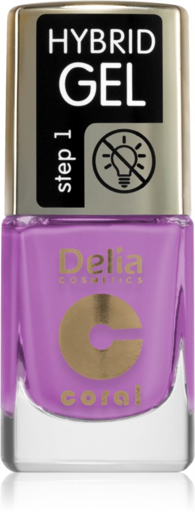 Delia Cosmetics Coral Hybrid Gel gel polish for fingernails - no UV/LED lamp required