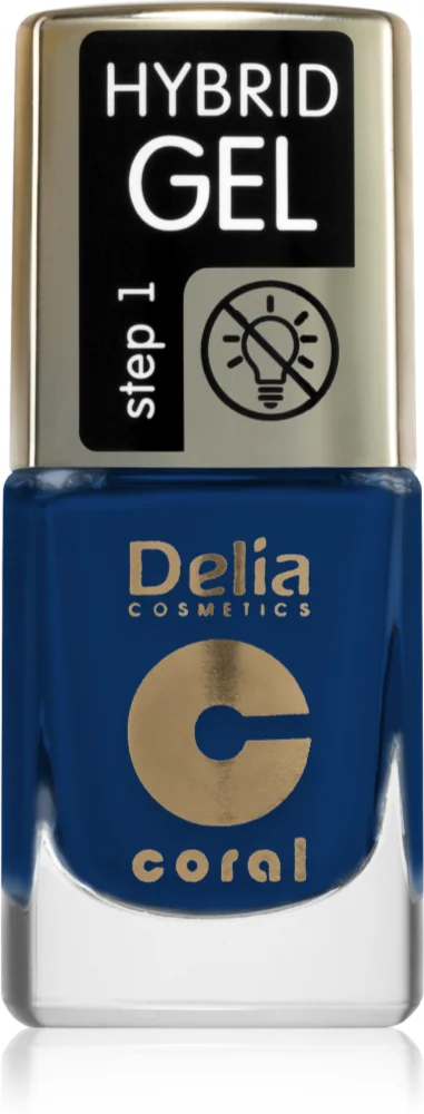 Delia Cosmetics Coral Hybrid Gel gel polish for fingernails - no UV/LED lamp required