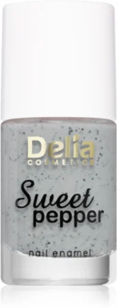 Delia Cosmetics Sweet Pepper Black Particles nail polish