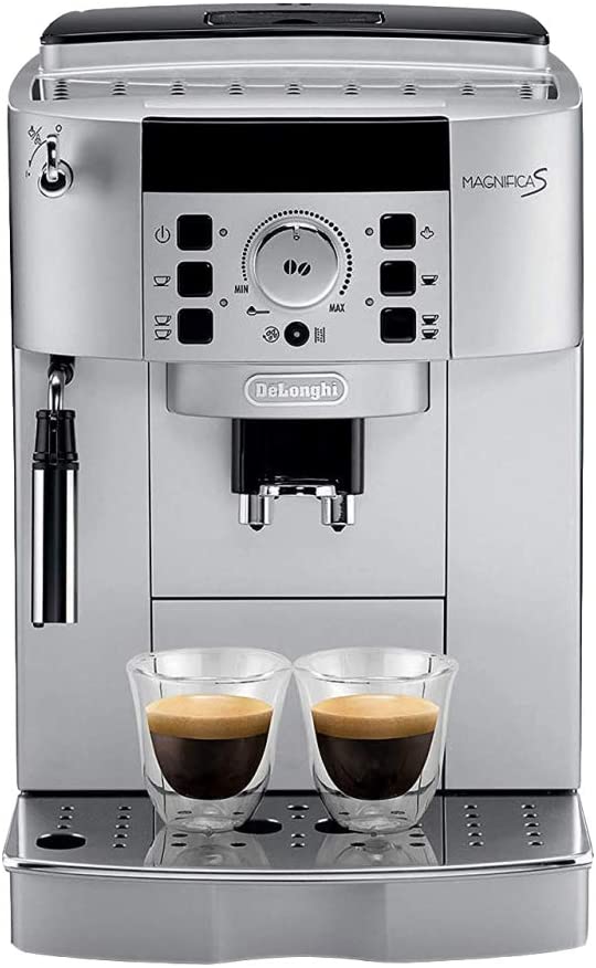 DeLonghi De\'Longhi Perfecta ESAM 5500.S Fully Automatic Coffee Machine (1.8 Litre, Digital Display, Integrated Milk System, Conical Grinder, 13 Stage Grinder, Removable Brewing Unit and 2 Cup Function), Silver