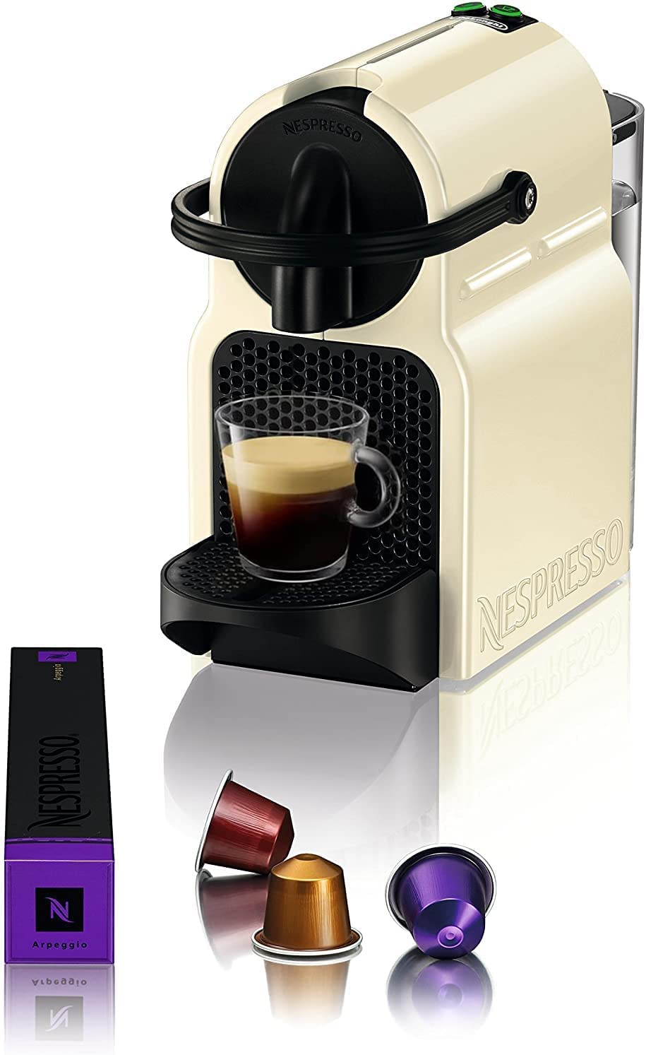 DeLonghi EN80CW coffee maker - coffee makers (freestanding, Semi-auto, Coffee capsule, Coffee, Espresso, Cream, Buttons)