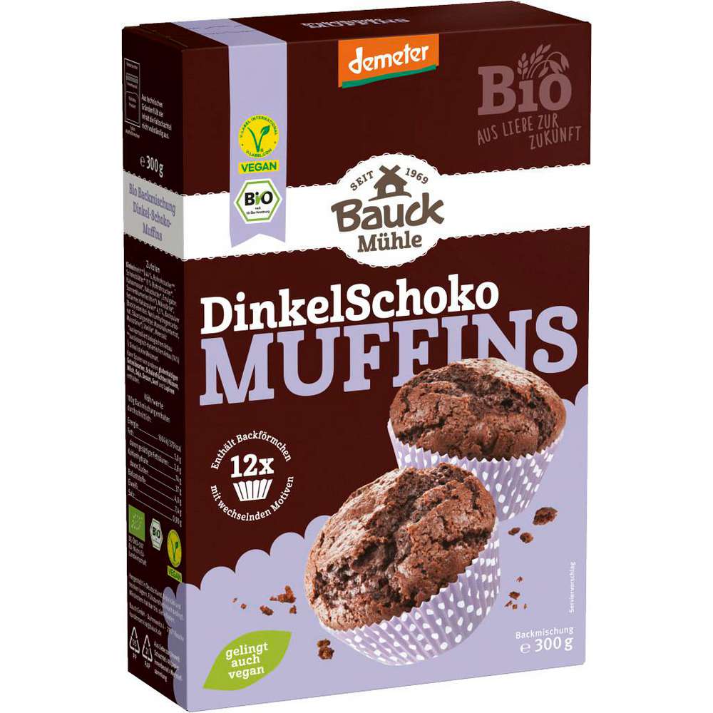 Demeter organic spelt chocolate muffins