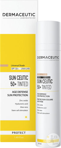 Dermaceutic Sun Ceutic 50+ Tinted Anti-Aging Sunscreen With UV Filter Hyaluronic Acid 50ml