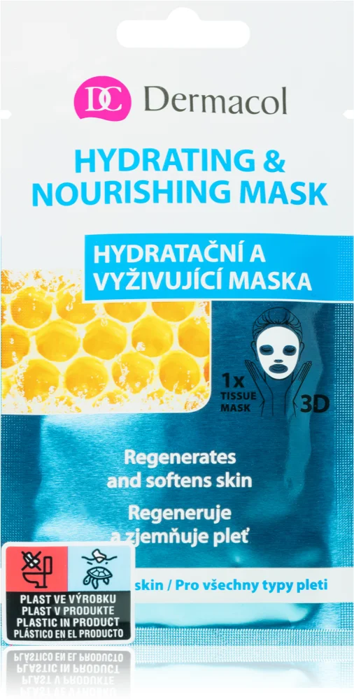 Dermacol Hydrating & Nourishing Mask Textile 3D moisturizing and nourishing mask
