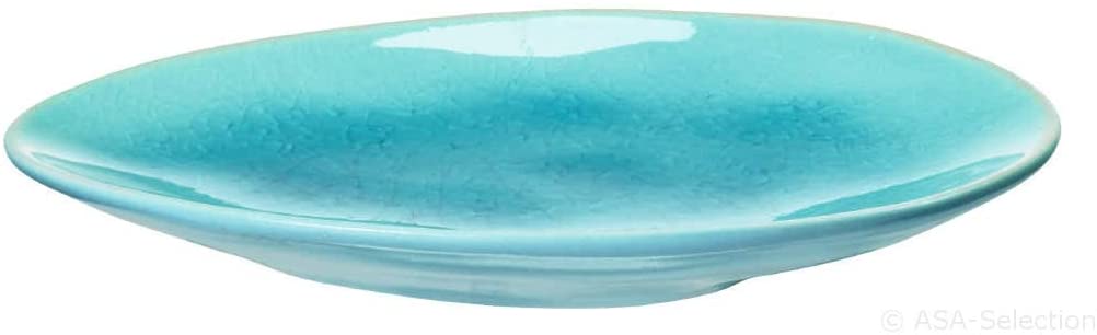 Dessert Plate Small Saucer 15.8 x 12.3 cm Turquoise A LA PLAGE ASA Selection (Pack of 6)