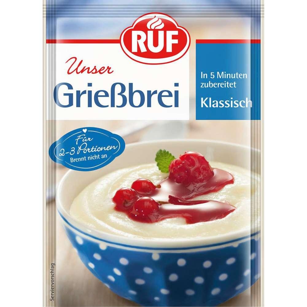 Dessert powder semolina pudding, classic