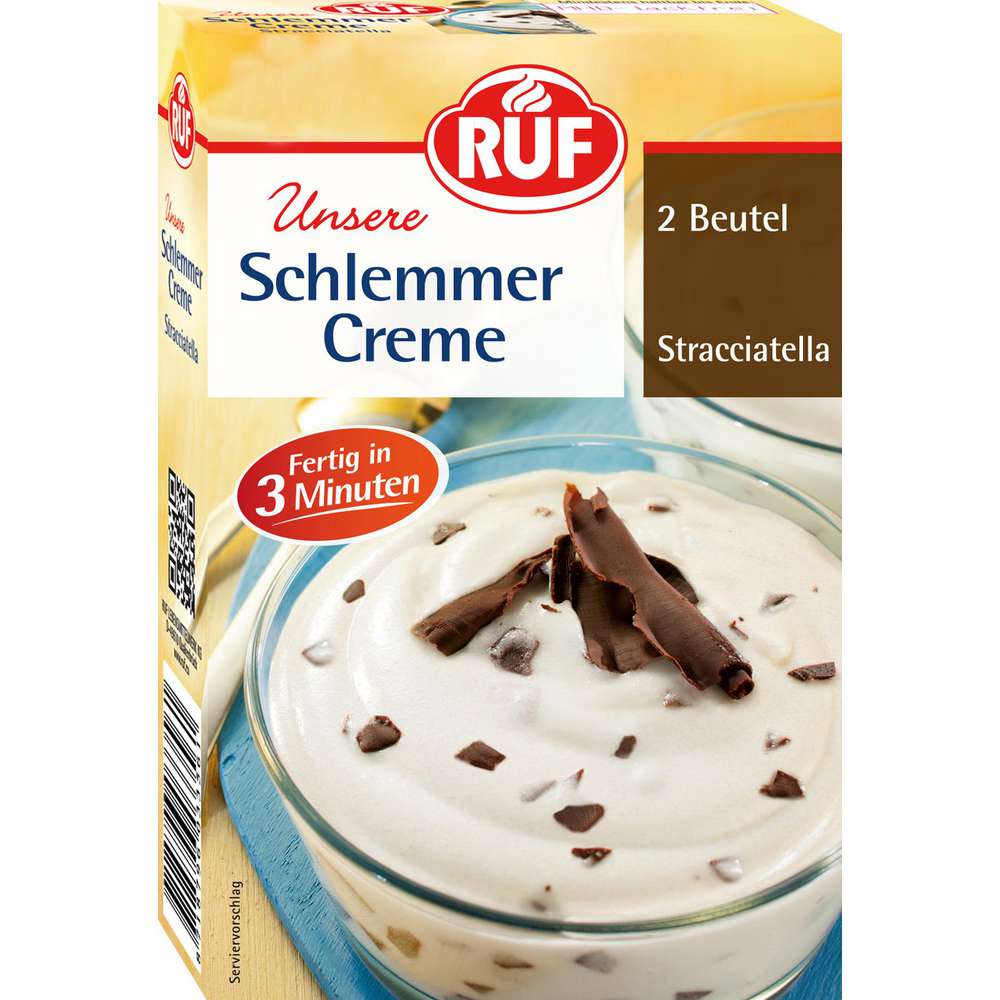 Dessert powder gourmet cream, stracciatella