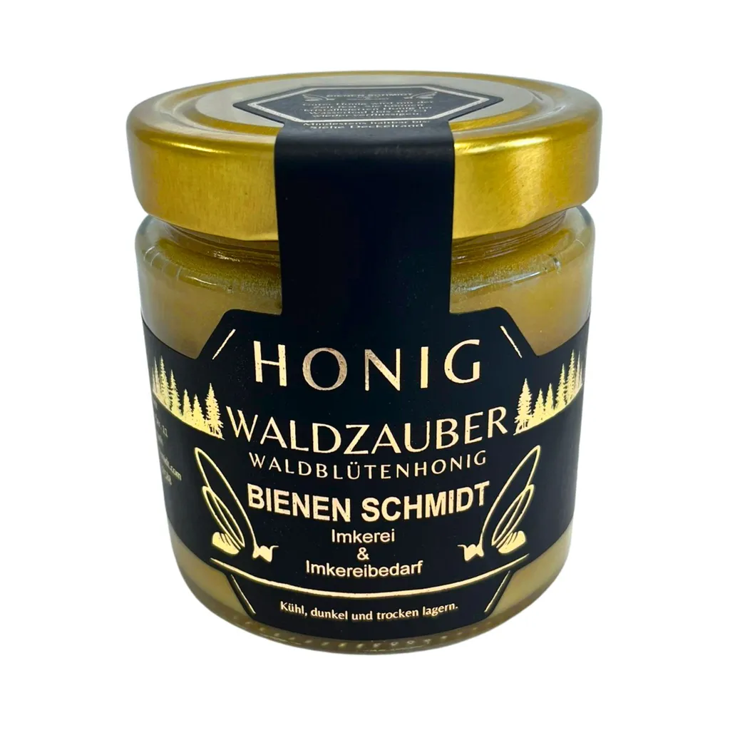 Deutscher Imkerhonig Waldblütenhonig 500 g "Waldzauber" im Glas Waldhonig