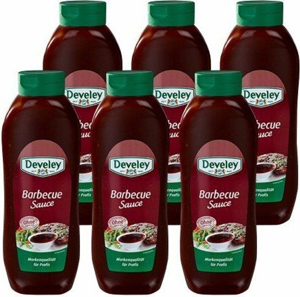 Develey Barbecue Sauce Salsa Barbecue 875ml pack of 6