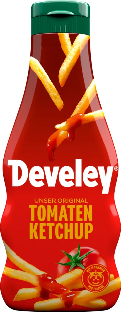 Develey Unser Original Tomaten Ketchup in der Plastikflasche 250ml