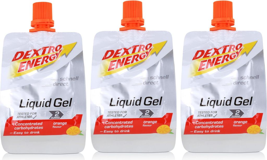 Dextro Energy Liquid Gel Orange 60ml (3er Pack)