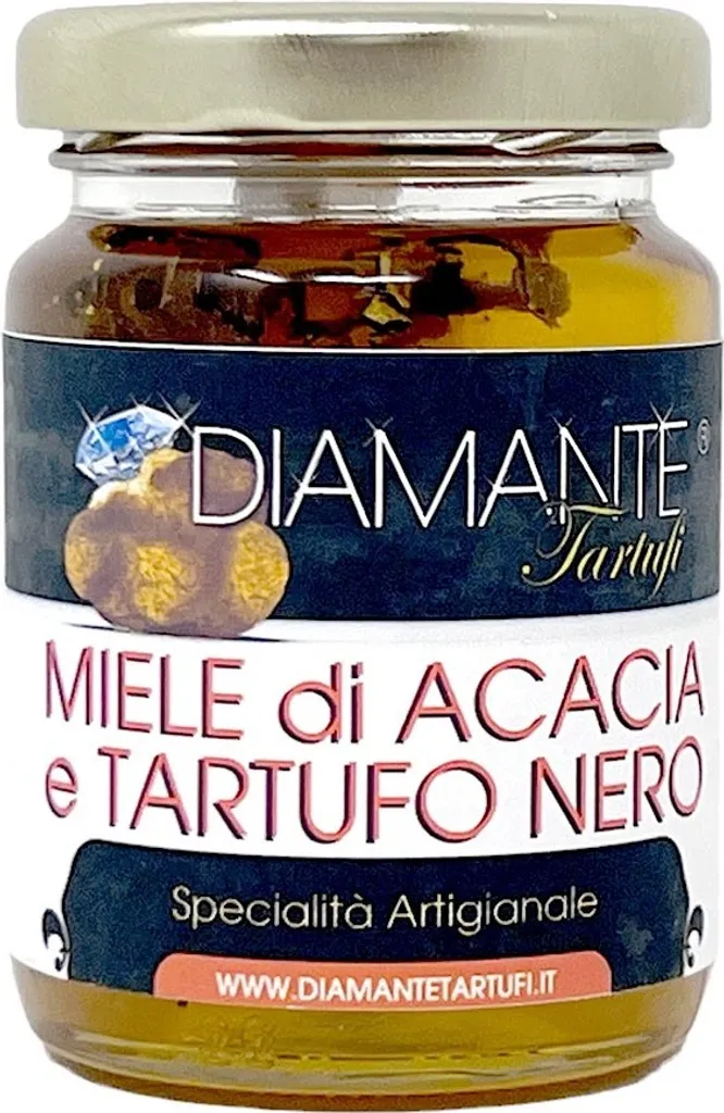 DIAMANTE TARTUFI Akazienhonig mit Schwarzem Trüffel, Gourmet Qualität