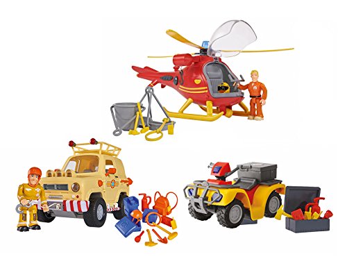 Dickie 109251020 Fireman Sam Tom Wallaby Mercury Exclusive Set